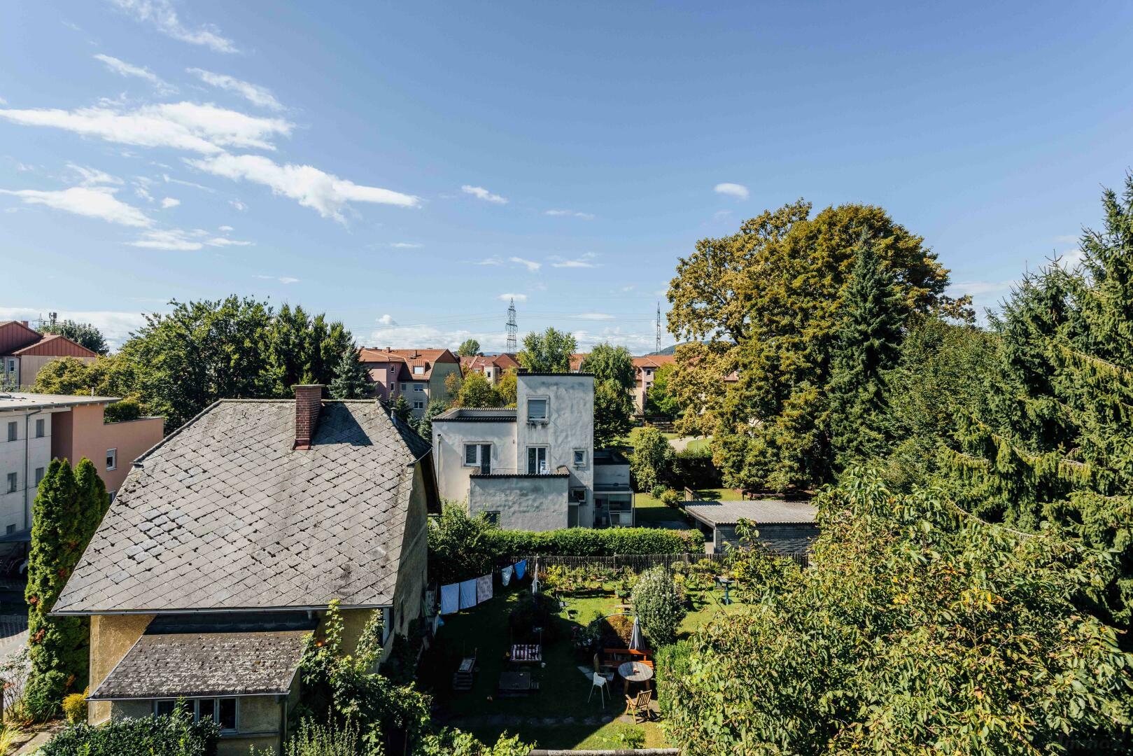 Ausblick Wohnzimmer/Schlafzimmer