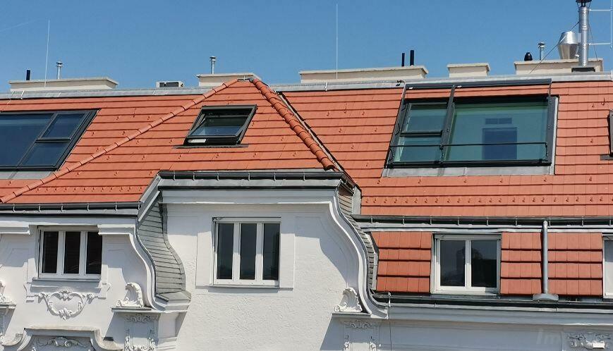 Detailansicht der freien Dachwohnung