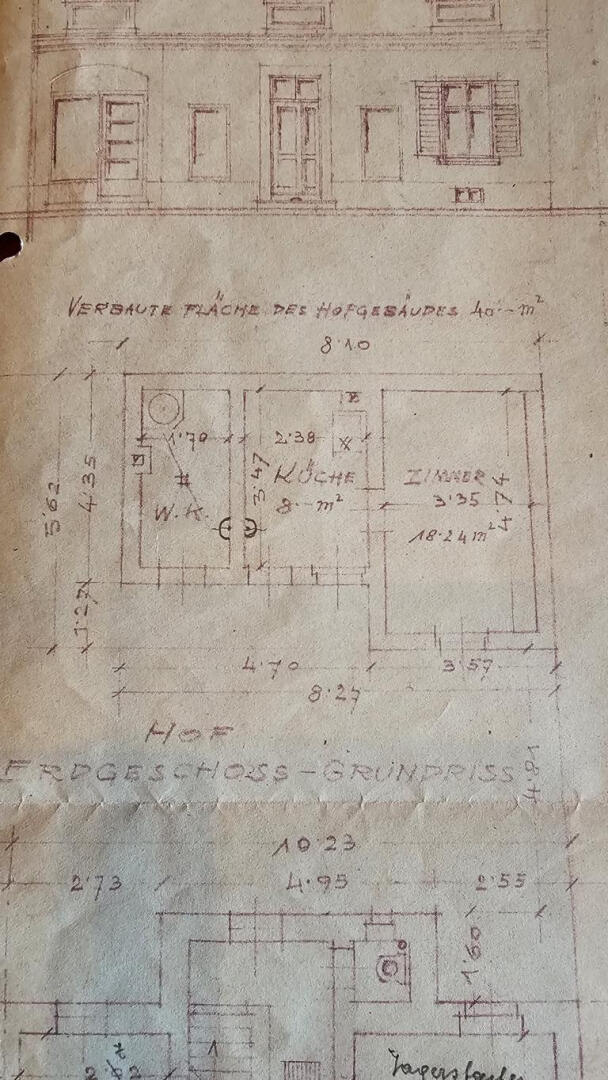 Plan Hofgebäude 1