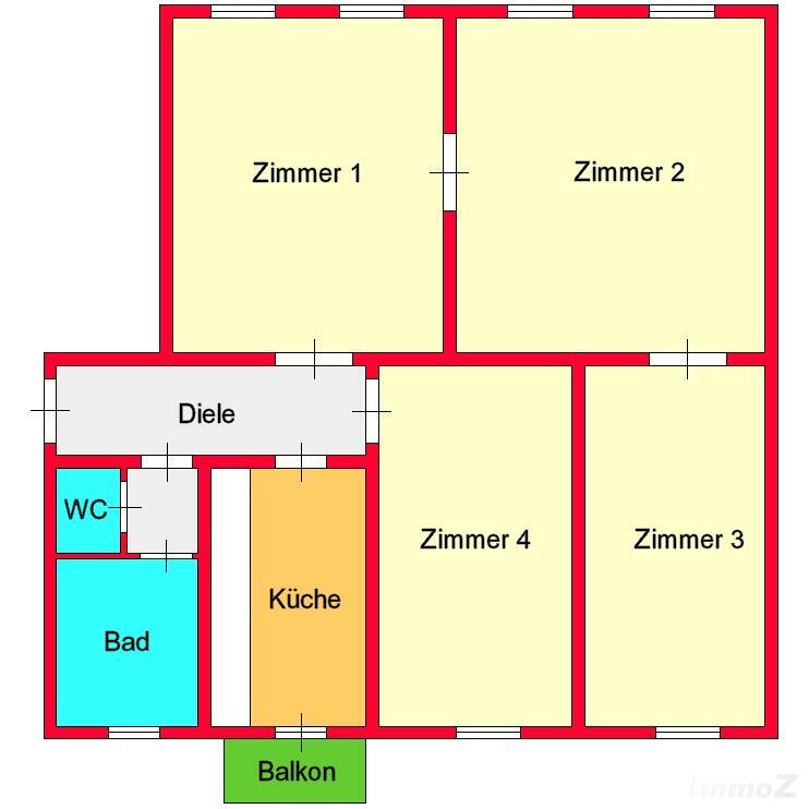 Großzügige 4-Altbauwohnung mit Inennhofbalkon zwischen Dietrichsteinplatz und Herz-Jesu-Kirche zu vermieten!