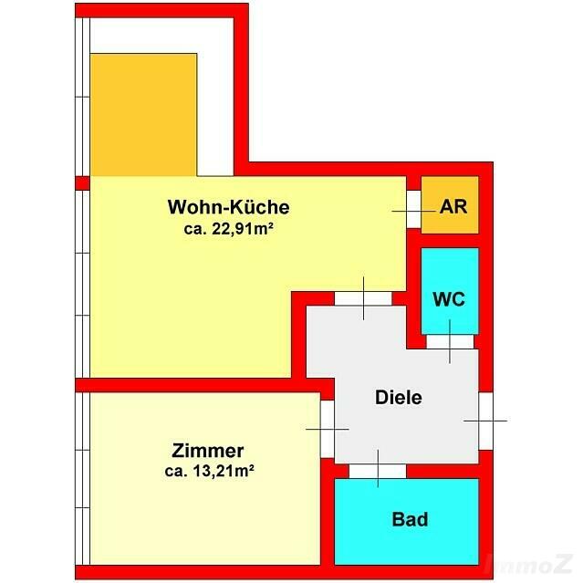 2-Zimmer-Dachgeschoßwohnung direkt bei UNI
