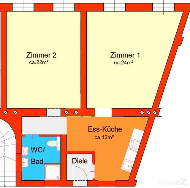 Provisionsfrei: kürzlich sanierte 2er-WG Nähe Lendplatz - am Lendkai