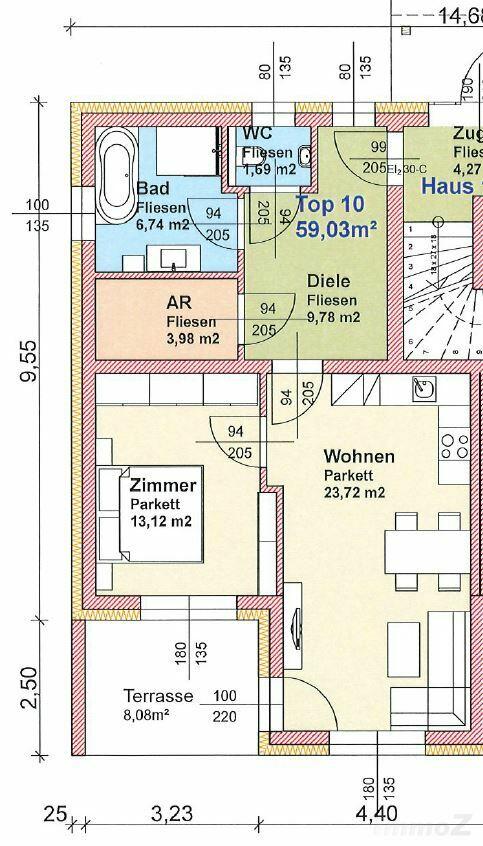 Erstbezugstraum in Leitring - 2-Zimmer-Wohnung mit Carport