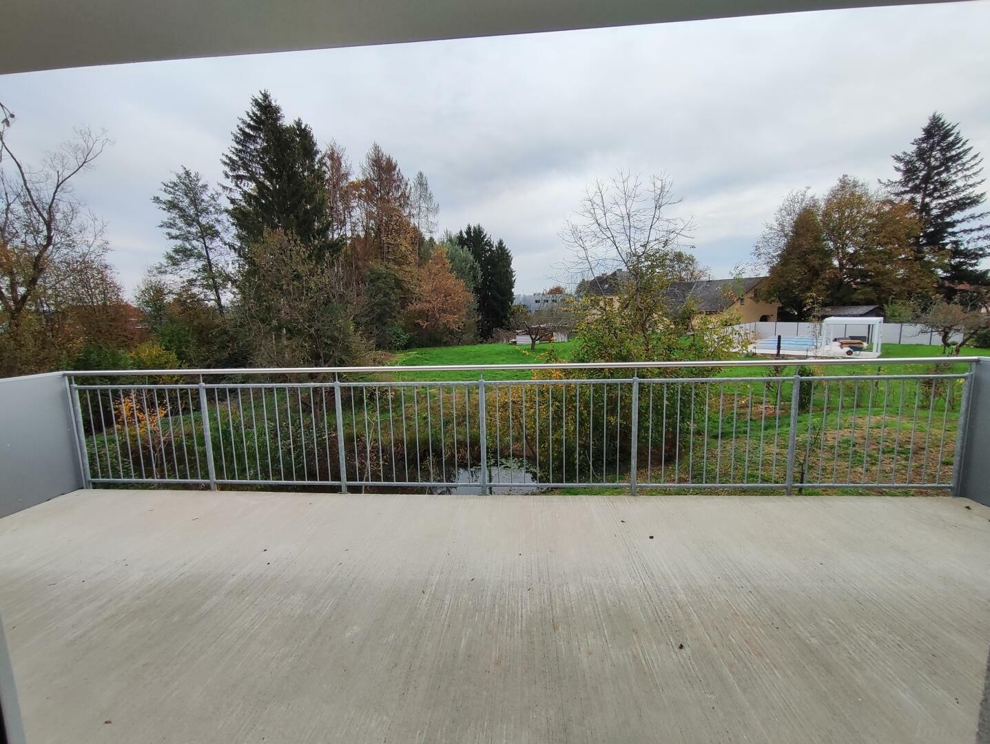Blick vom Balkon