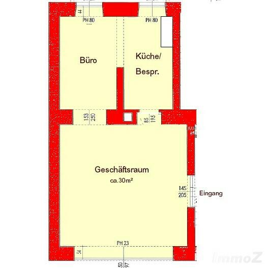 Kleines Geschäftslokal in der Leonhardstraße für Ärzte/Therapeuten, Verkauf oder Büro zu vermieten!
