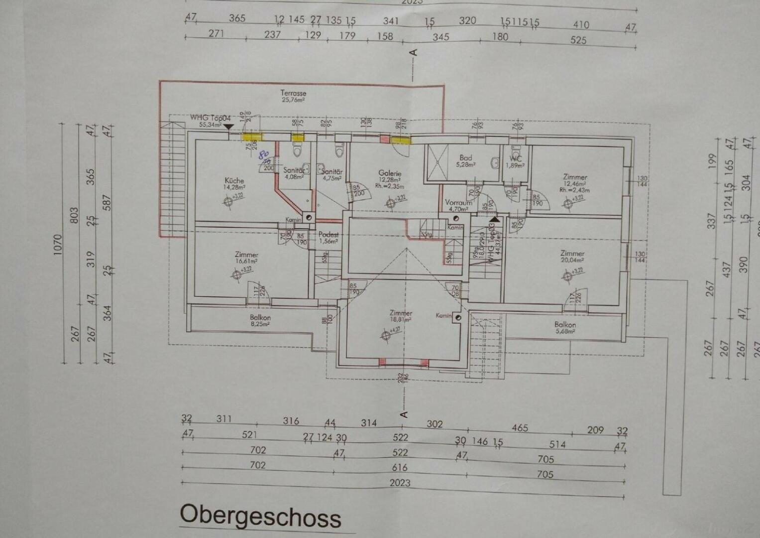 Grundriss Obergeschoss