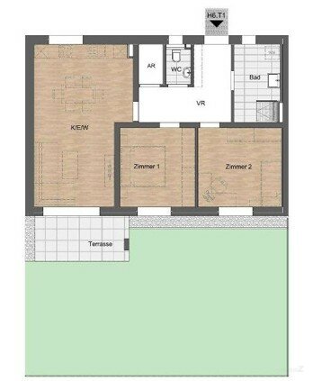 3 ZI mit Garten