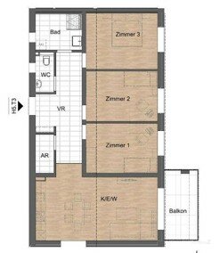 4 Zimmer Mit Balkon