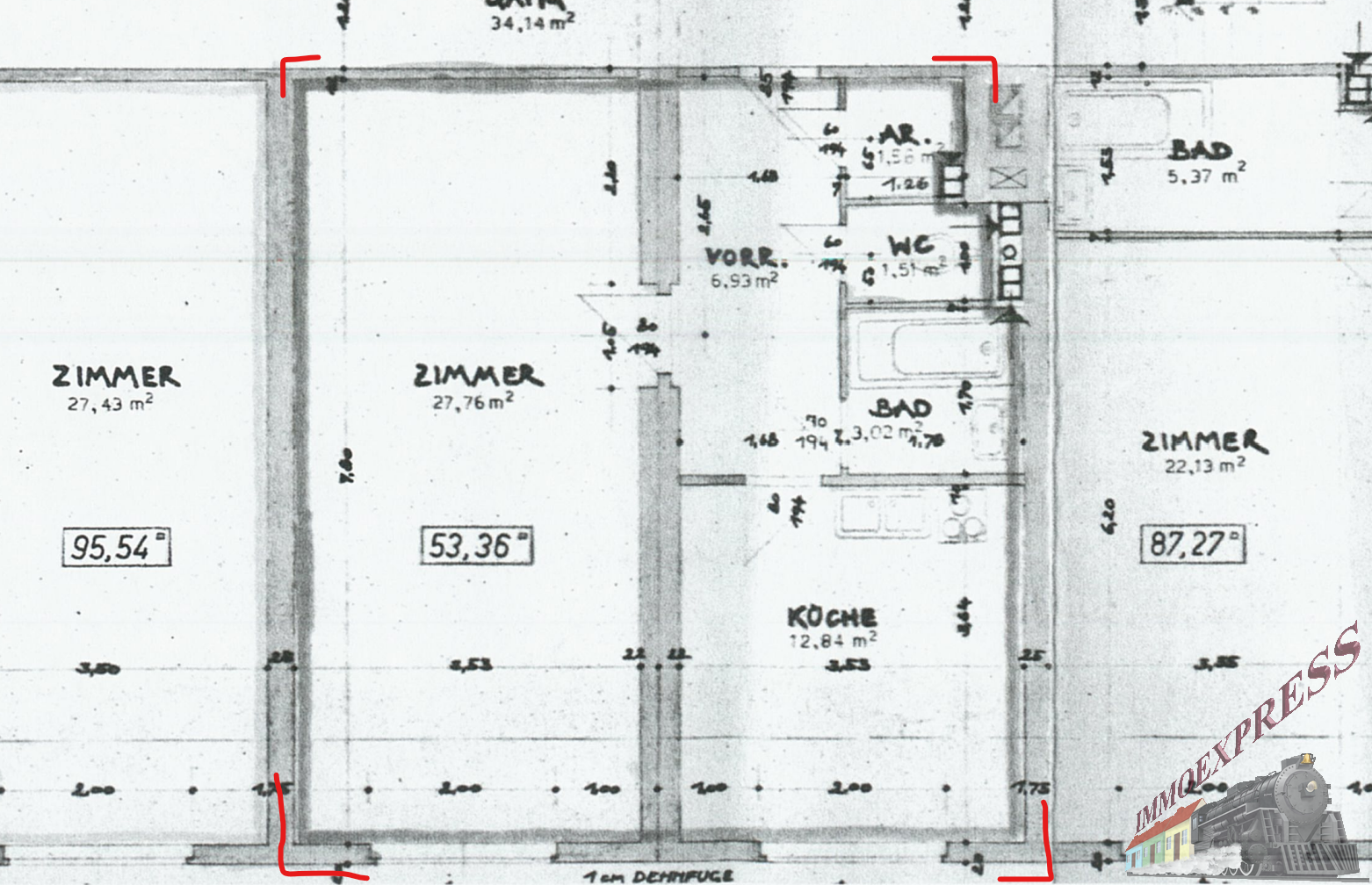 Grundriss 1100 Grudrunstraße 