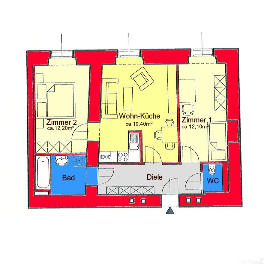 Provisionsfreies Altbau-Stadtapartment bei Kunsthaus / Südtirolerplatz
