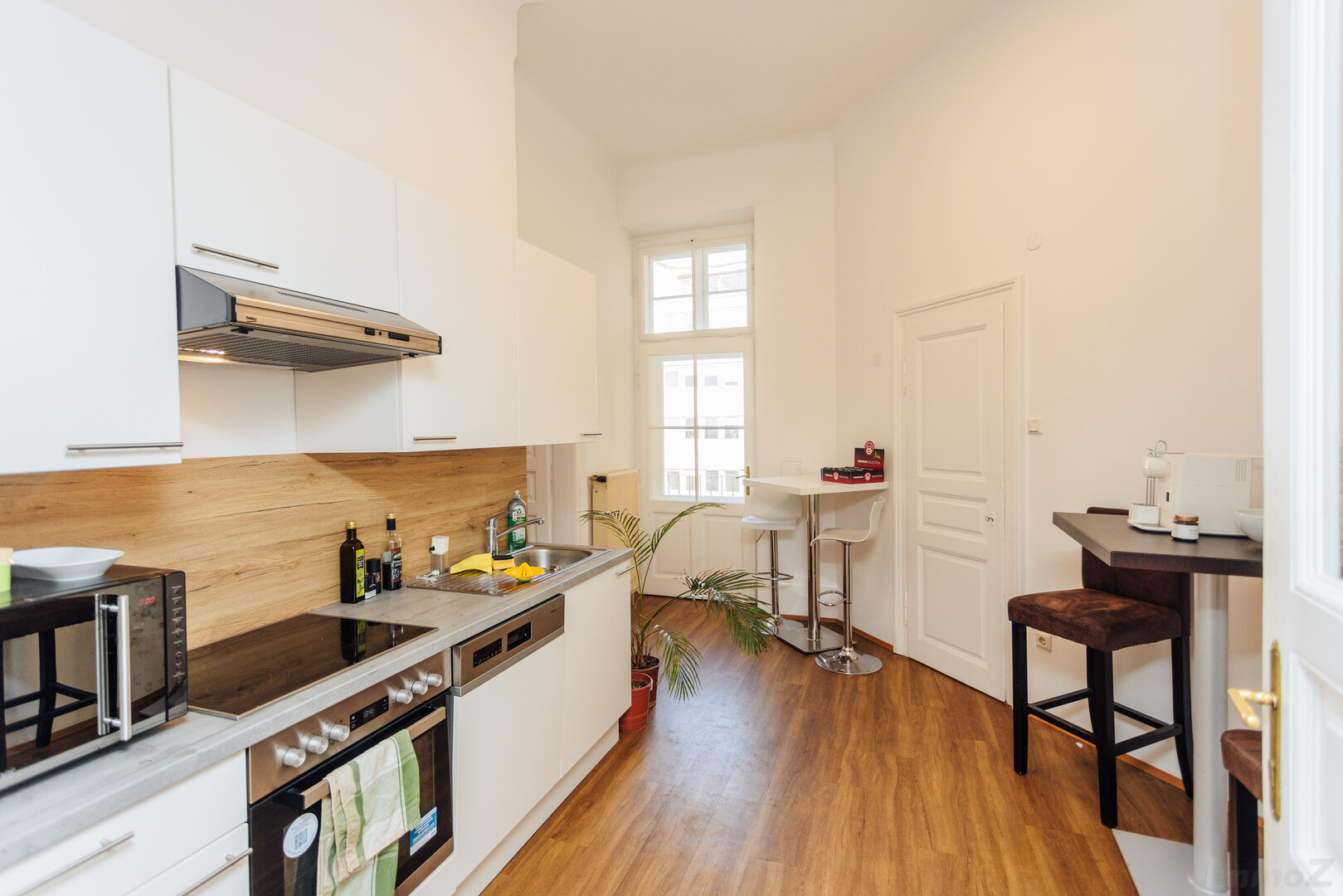 Teeküche mit Balkon