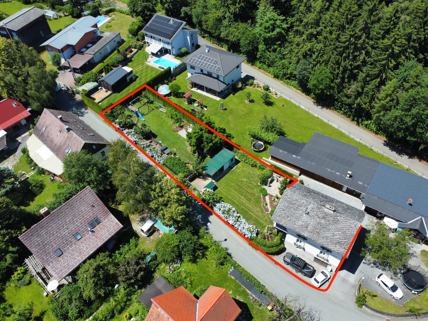 Grundstück markiert 3