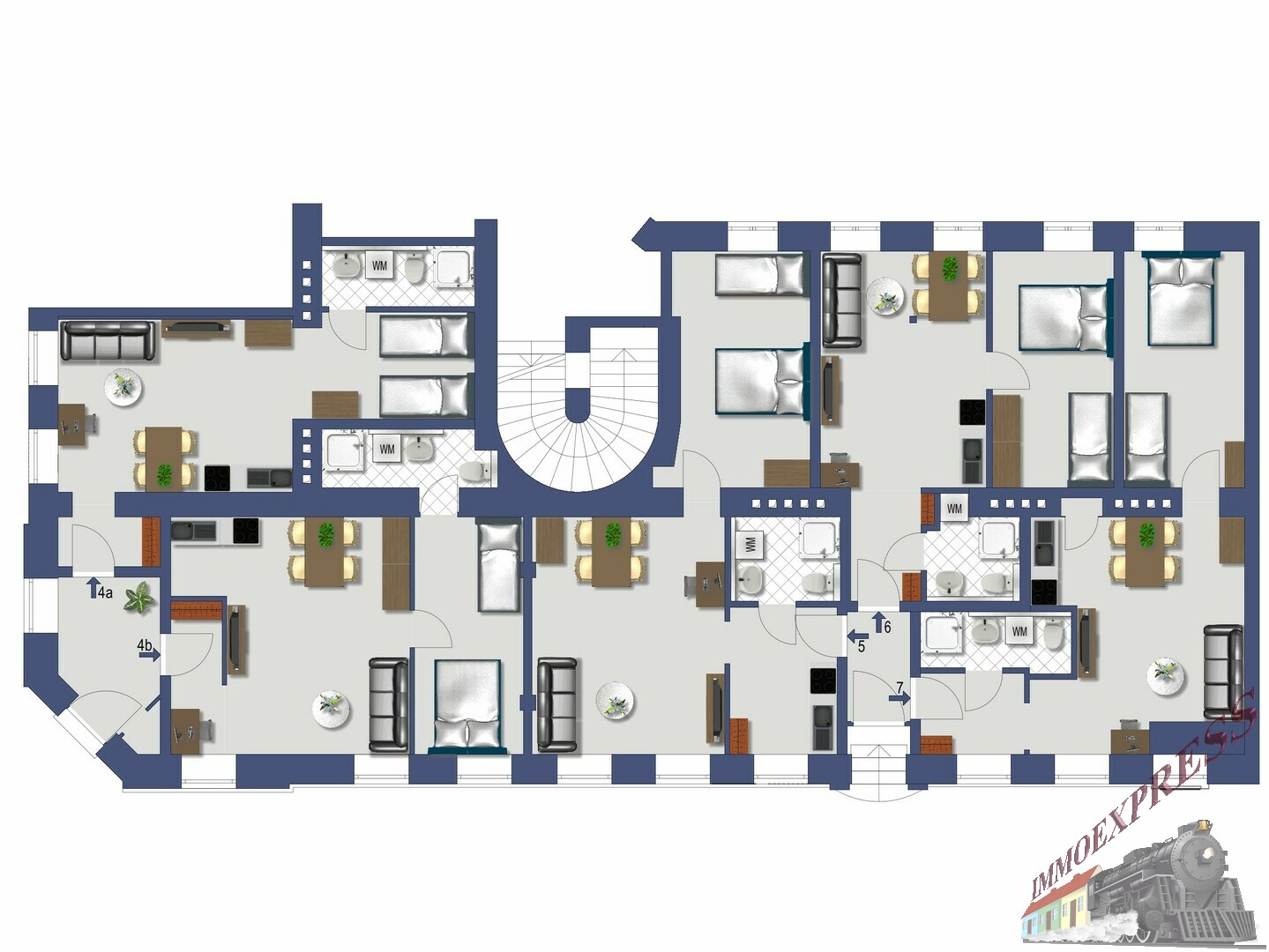 Anlageobjekt / 5 Apartments / Klassische Vermietung