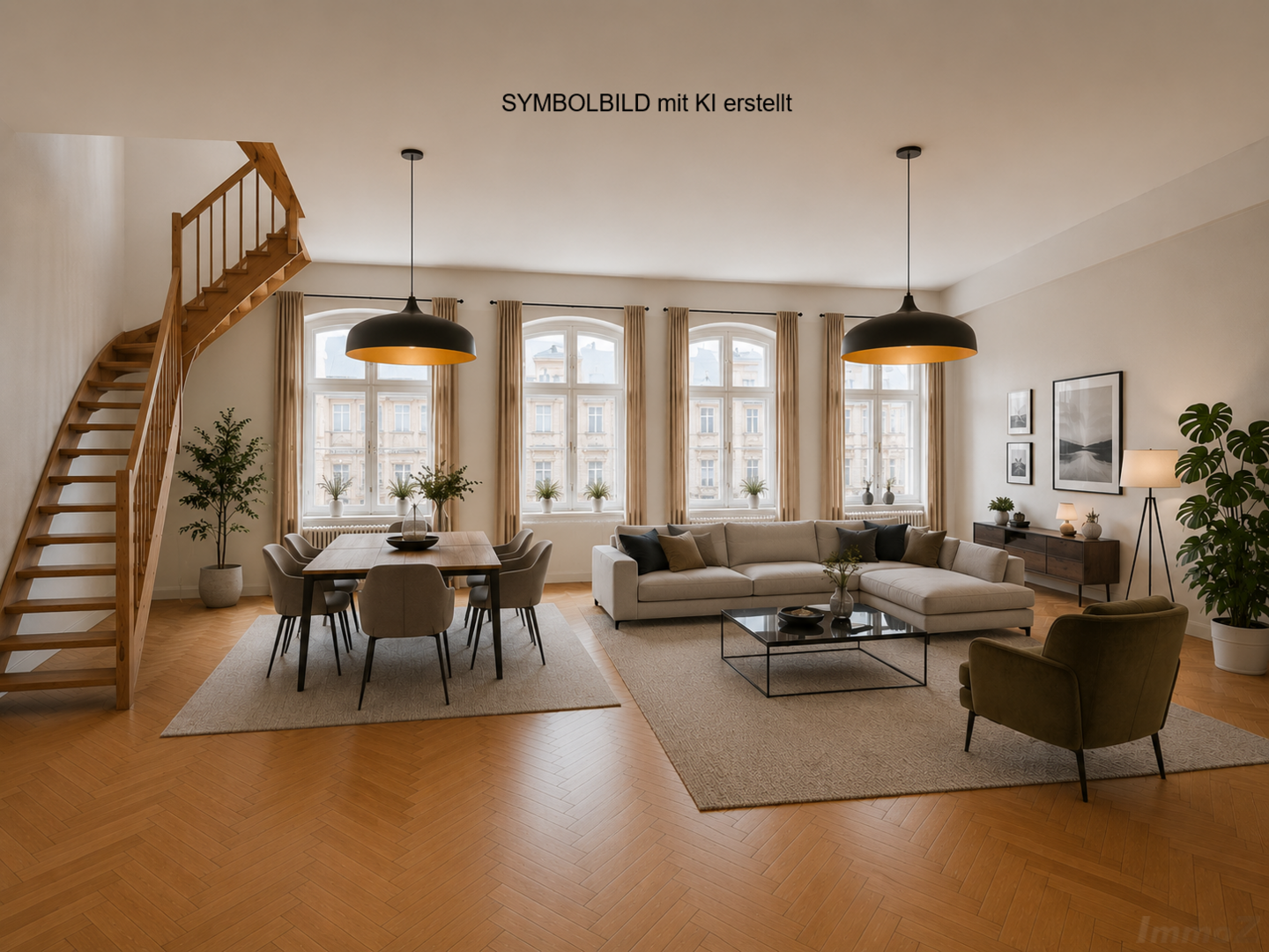 ERSTBEZUG nach Sanierung, Augartenpark und Innenstadtnähe, **RARITÄT** 4 ZI + Küche Altbaumaisonette, 3  Balkone *, Förderung**