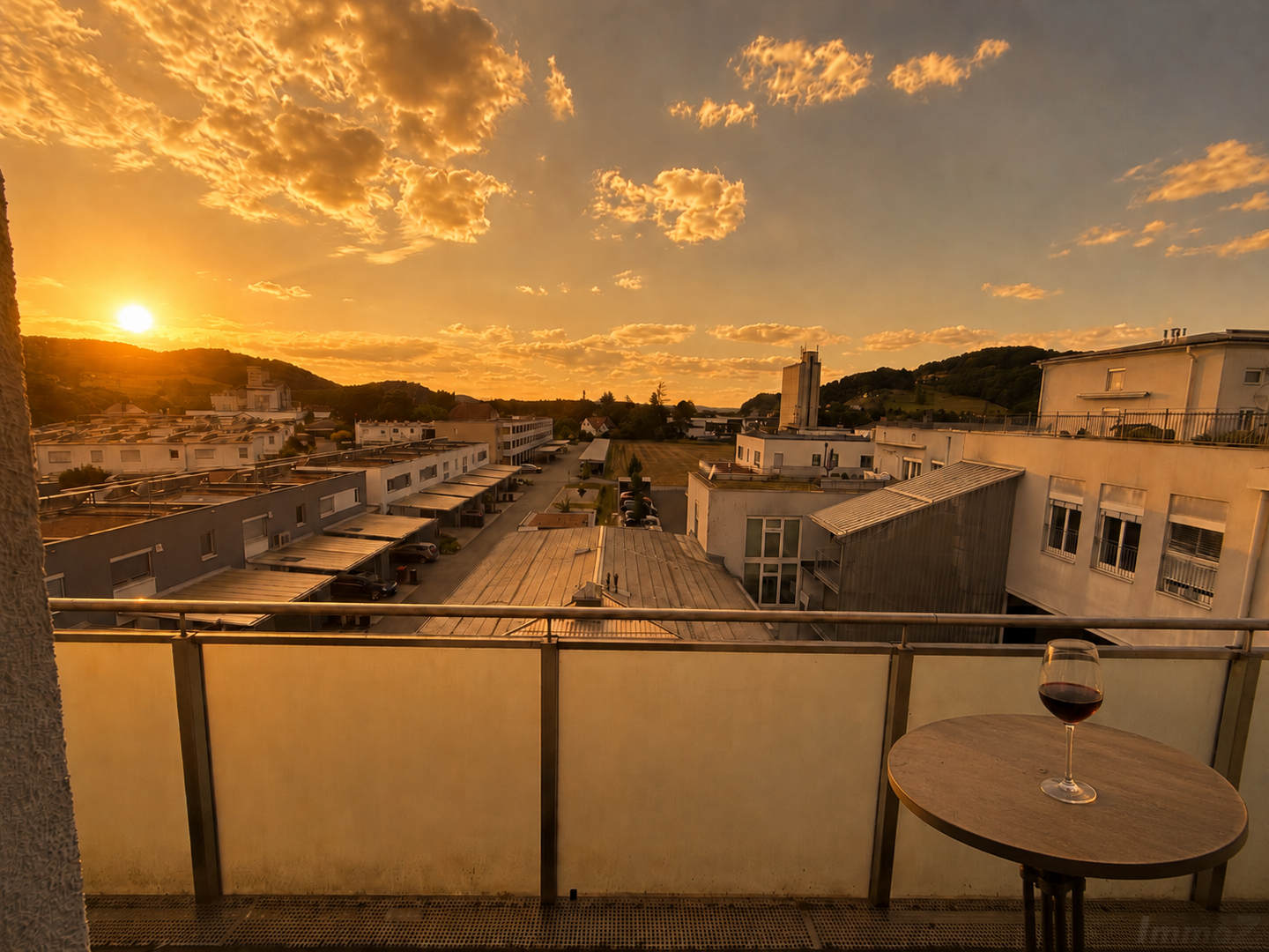 Balkon Sonnenuntergang