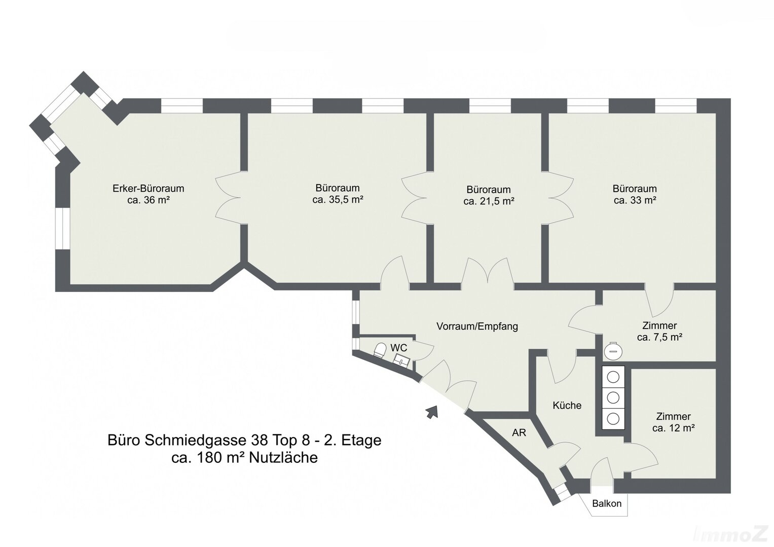 Büro Schmiedgasse 38 Top 8 - 2D - 1. Etage - Letterhead