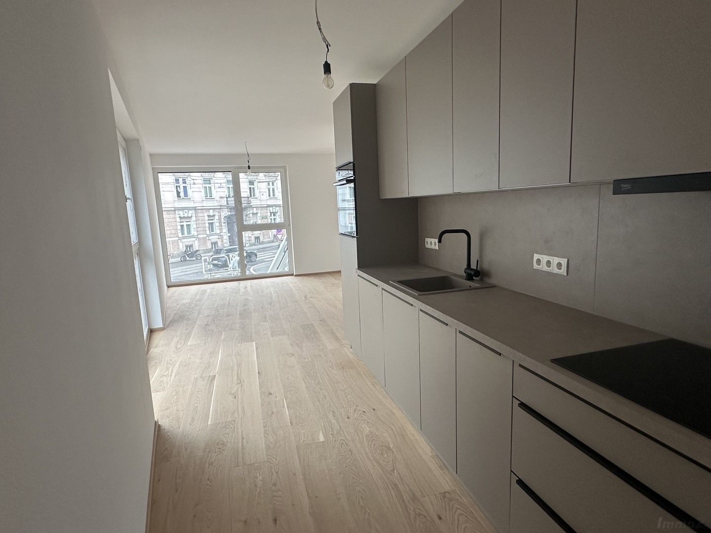 moderne Küchezeile -Wohnzimmer