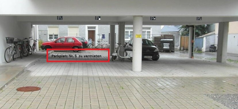 AVL NÄHE - Carport-überdachter Parkplatz in der Josefigasse - ab sofort