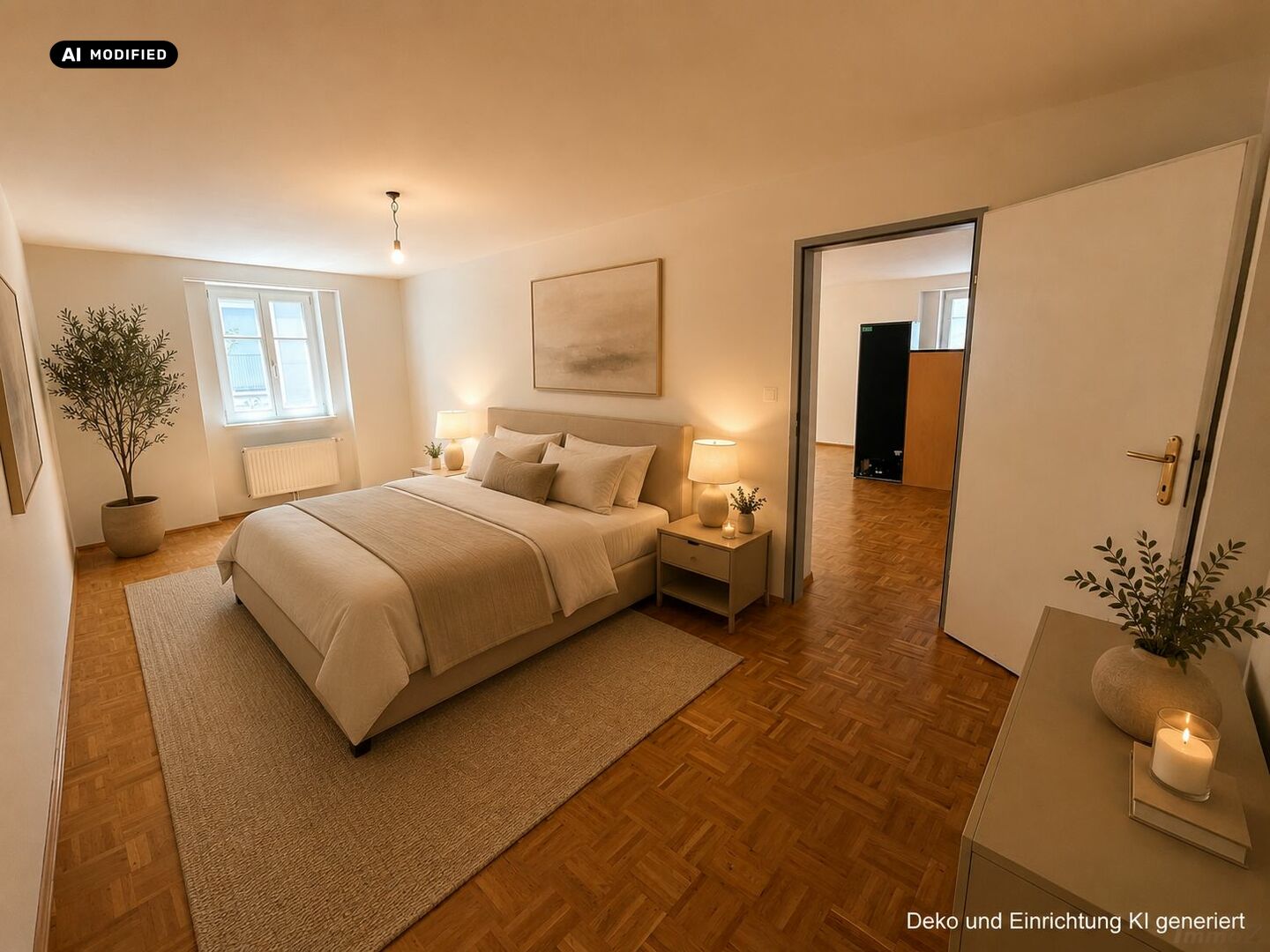 KI-bearbeitet – Schlafzimmer