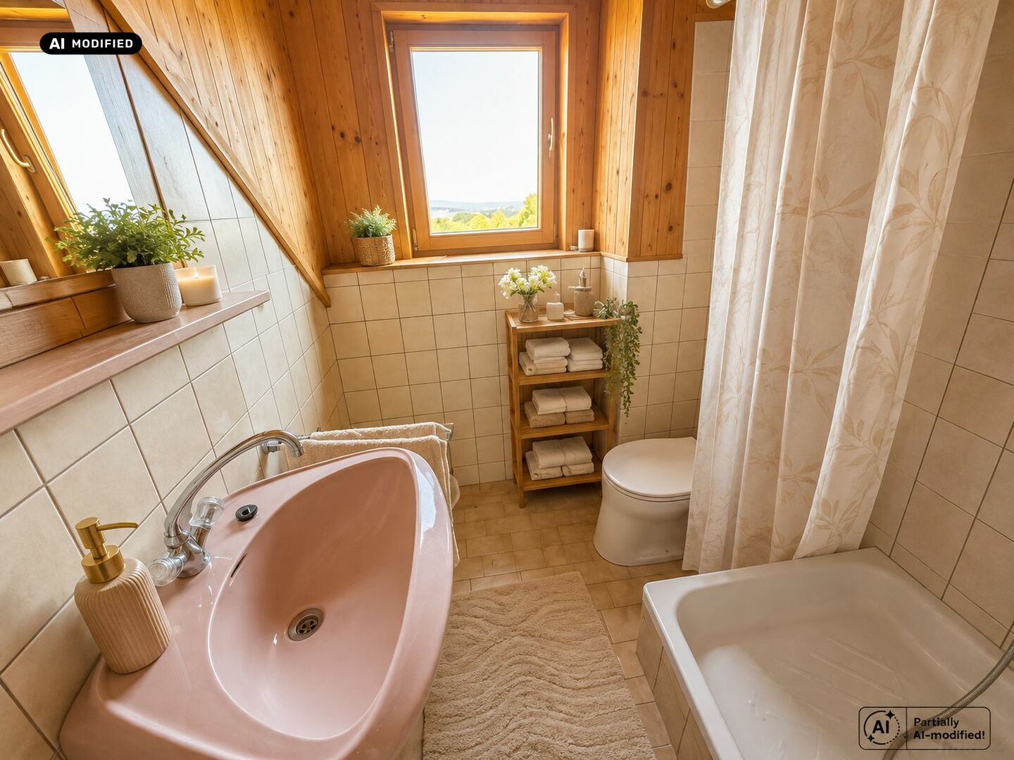 KI-bearbeitet – Badezimmer