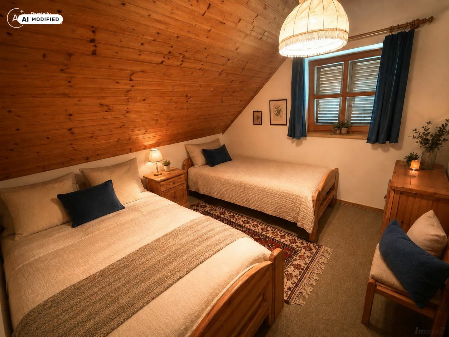 KI-bearbeitet – Gästezimmer