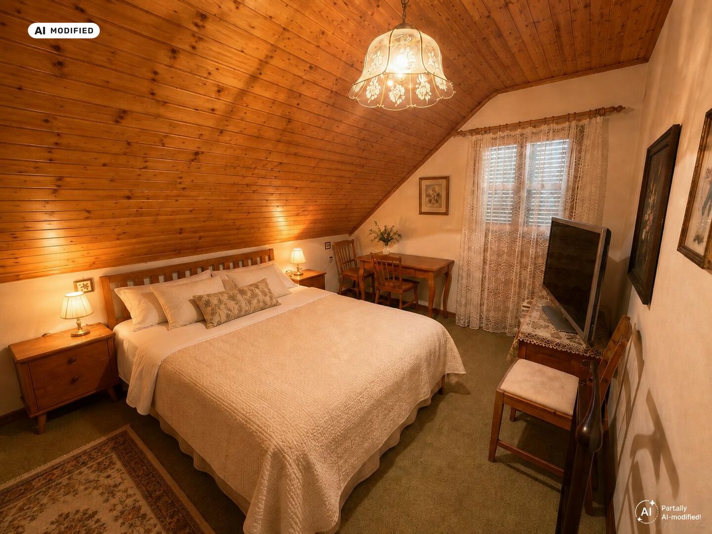 KI-bearbeitet – Schlafzimmer