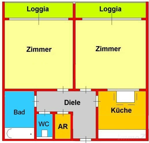 Großzügige 2-Zimmerwohnung mit Parkmöglichkeit und zwei Loggien in Geidorf - Grabenstraße zu vermieten!