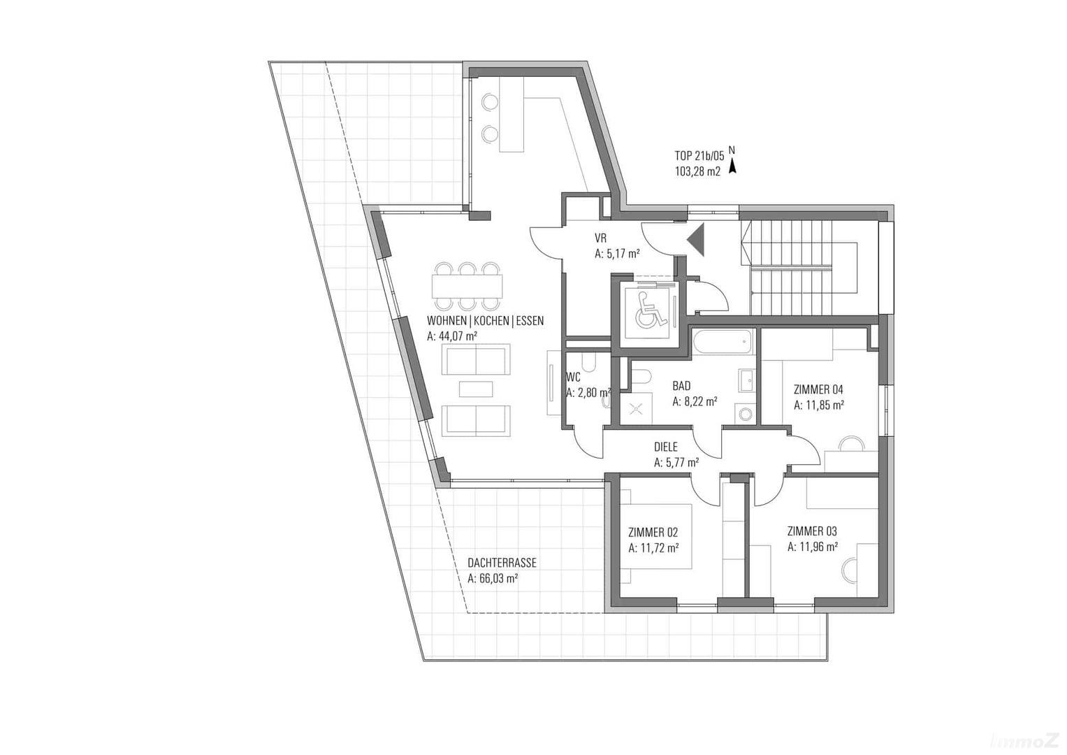 Grundriss penthouse