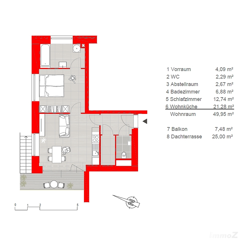 Traumhaftes Neubau-Apartment mit Balkon und Terrasse im Herzen des UNI-Viertels zu vermieten!