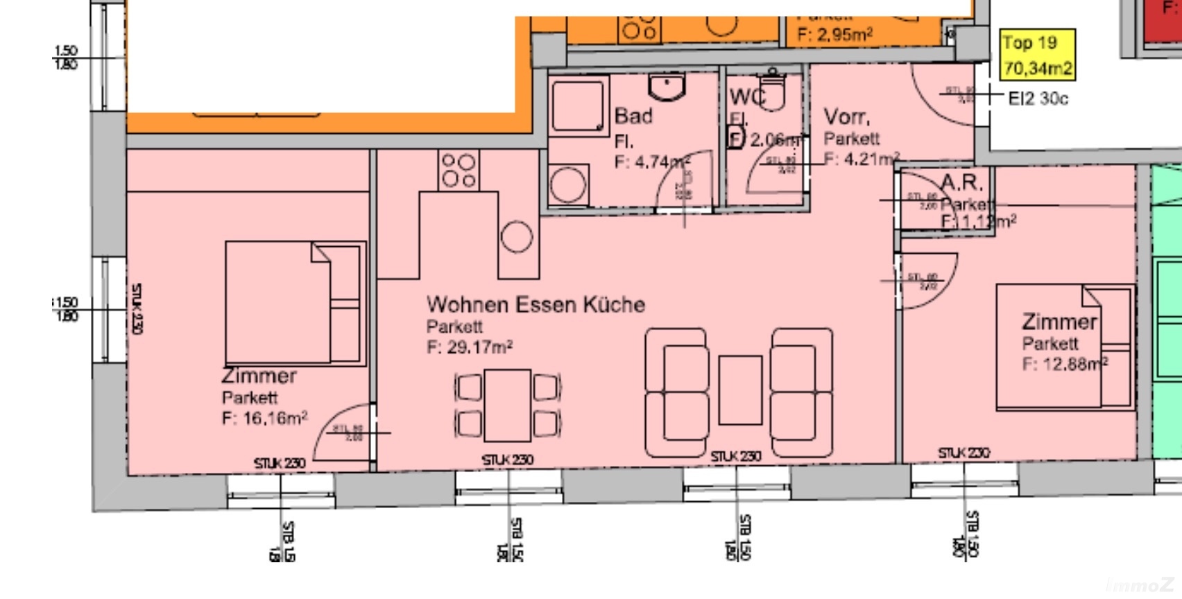 3 Zimmer Wohnung "Loft"-ähnlicher Stil zu mieten in Graz, Payer-Weyprecht-Straße ab 01.01.2027 - PW33/19