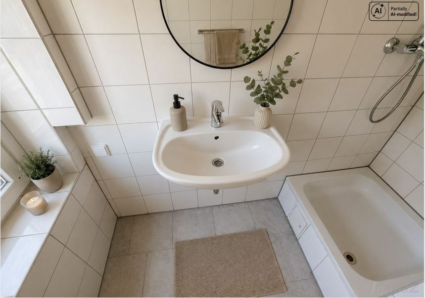 Badezimmer mit Fenster