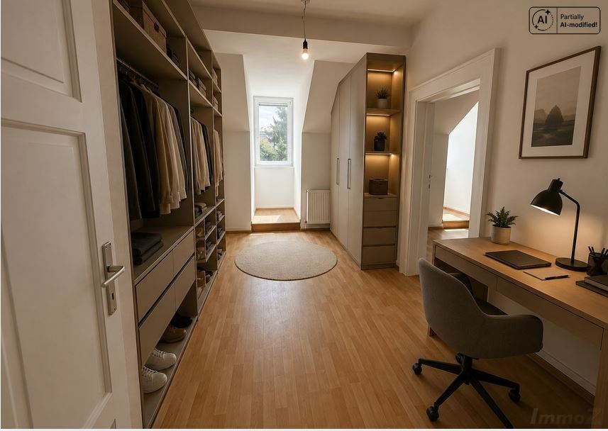 Ankleide mit Homeoffice
