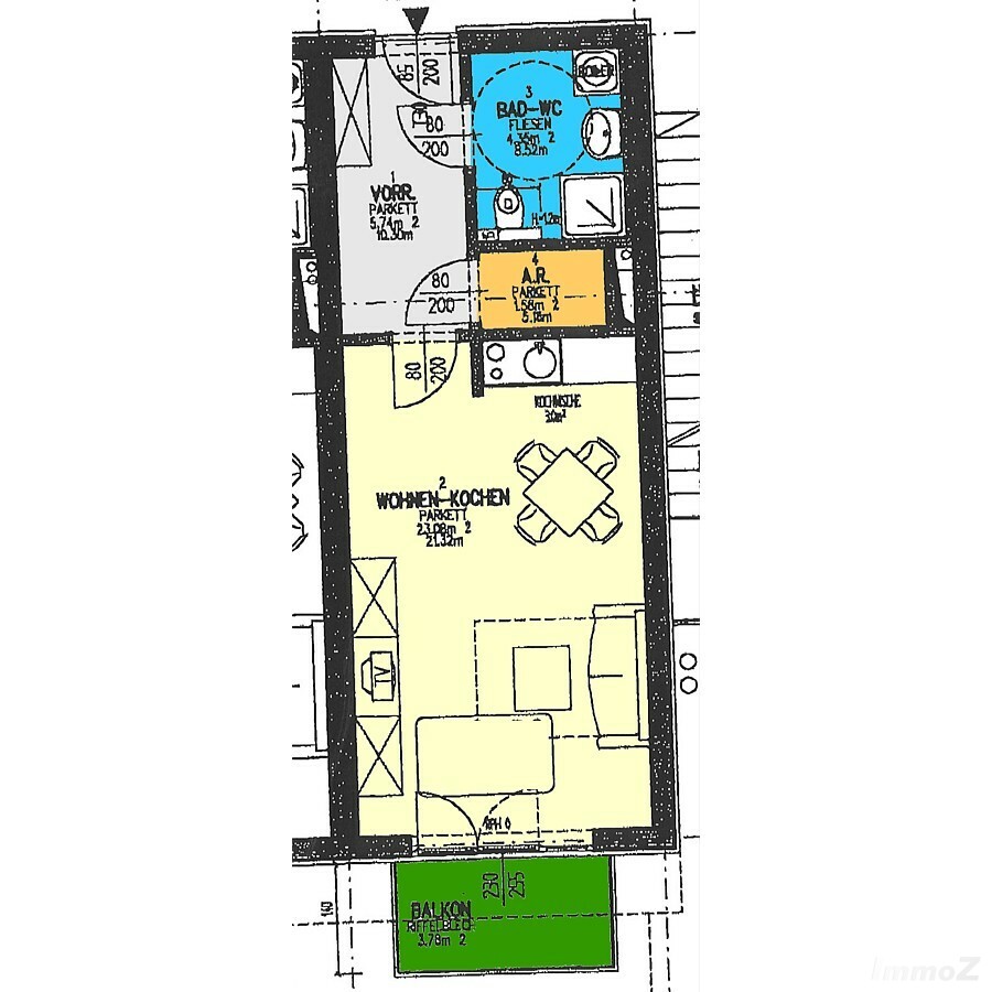 Perfektes Innenstadtapartment mit Balkon in zurückversetzter Lage zwischen Jakominiplatz und Dietrichsteinplatz!