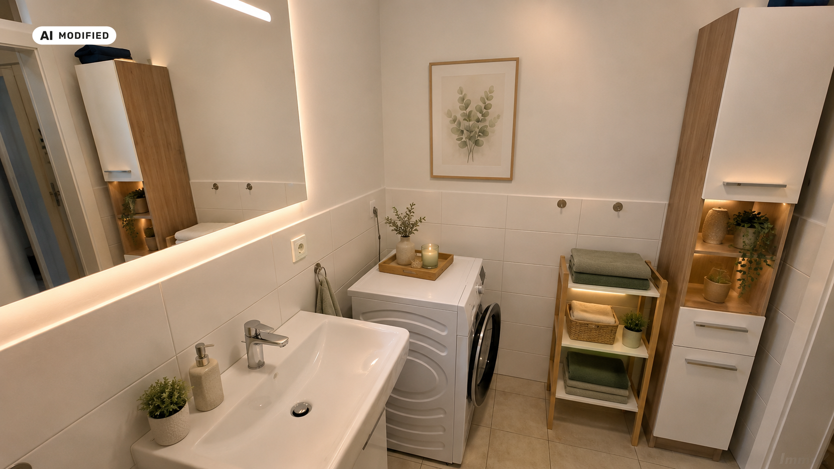 KI-bearbeitet – Badezimmer