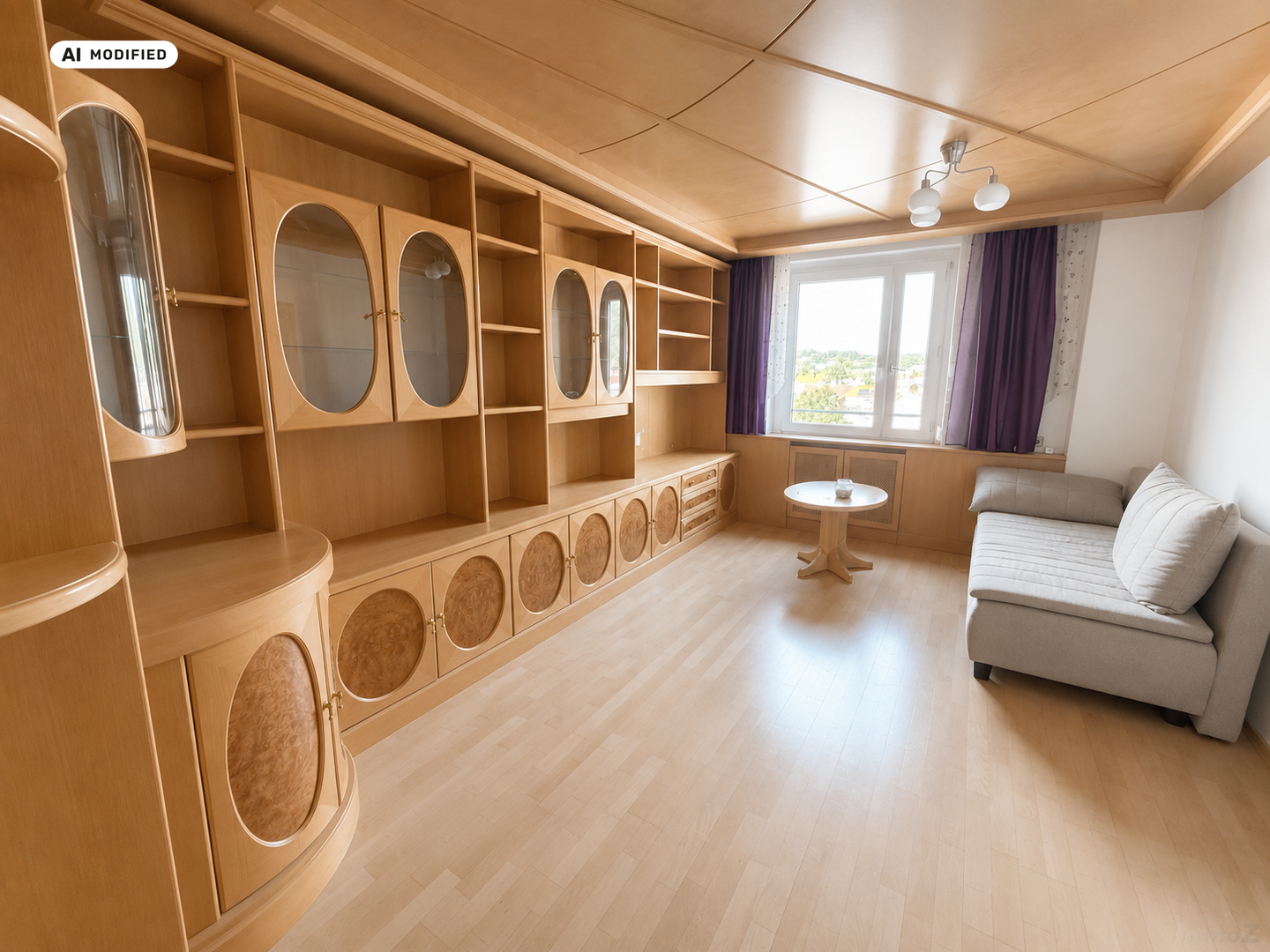 KI-bearbeitet – Wohnzimmer