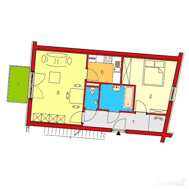 Provisionsfreie 2-Zimmer-Stadtwohnung mit großem Balkon und Tiefgarage - Rosenkranzgasse