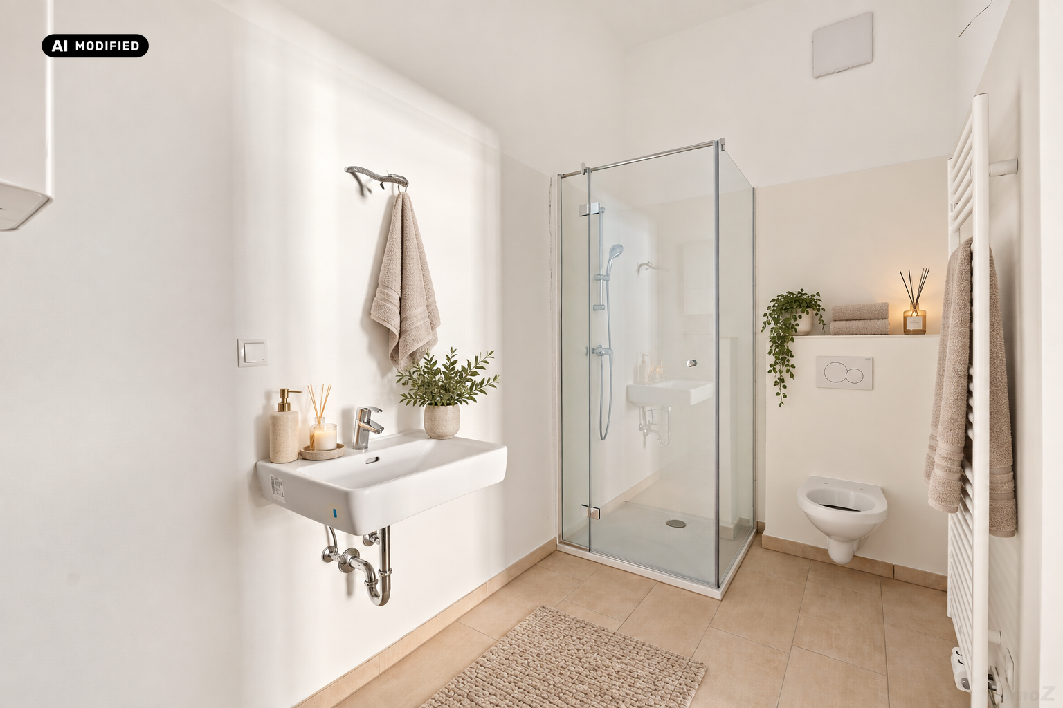 KI-bearbeitet – Badezimmer
