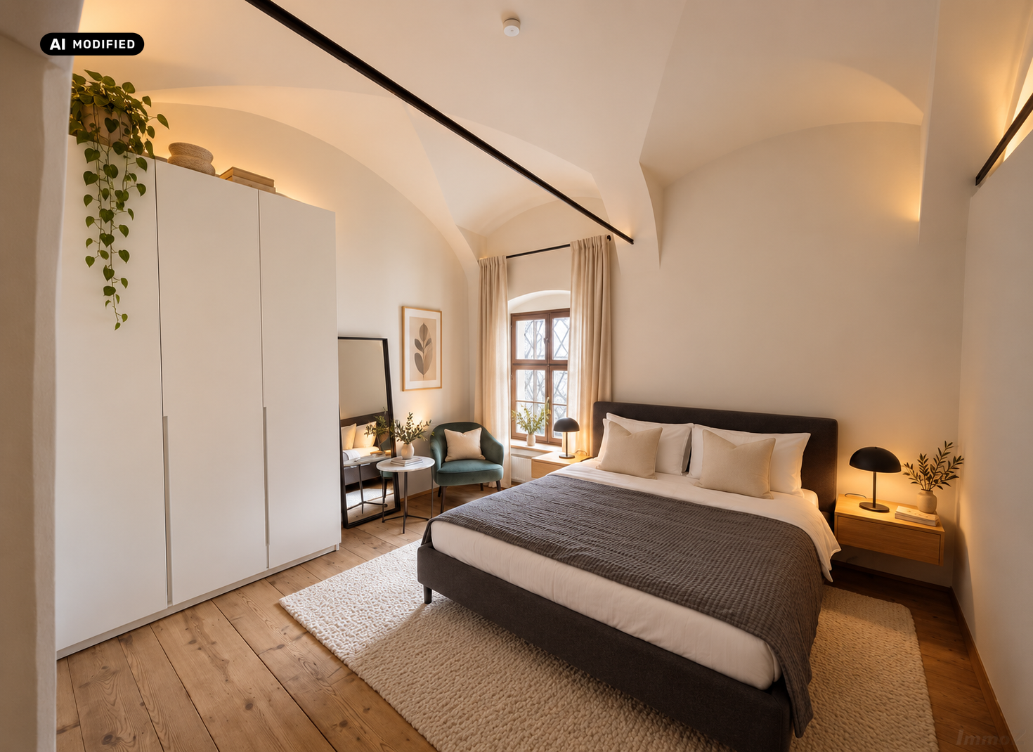 KI-bearbeitet – Schlafzimmer