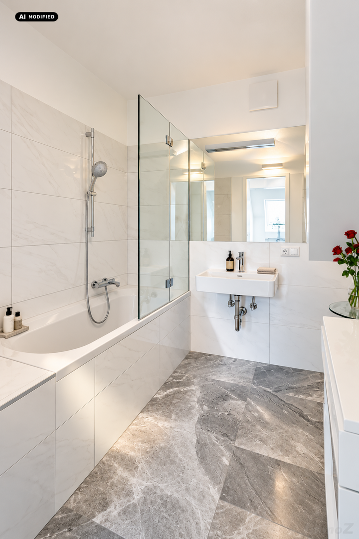 KI-bearbeitet – Badezimmer