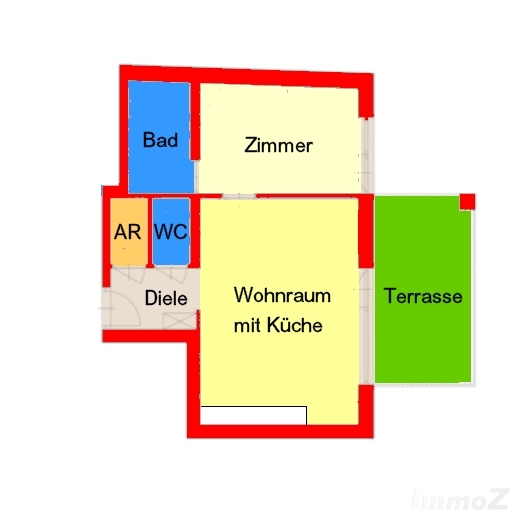 Vollmöbliertes 2-Zimmer-Apartment mit Terrasse in Geidorf - Nähe Geidorfplatz/Statdpark - zu vermieten!