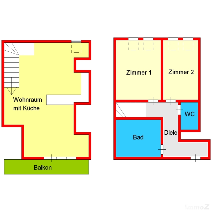 Traumhafte Dachgeschoß-Maisonette mit Schlossbergblick-Balkon Nähe Lendplatz - Afritschagasse - zu vermieten!
