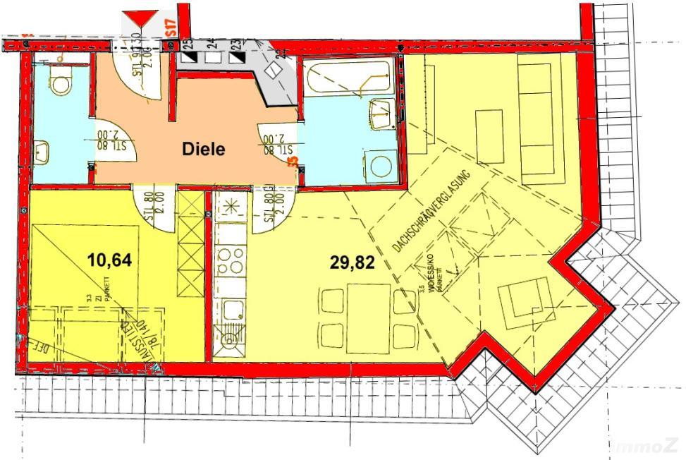 provisionsfrei Dachgeschosswohnung in Herz-Jesu bei Felix-Dahn Platz bei TU